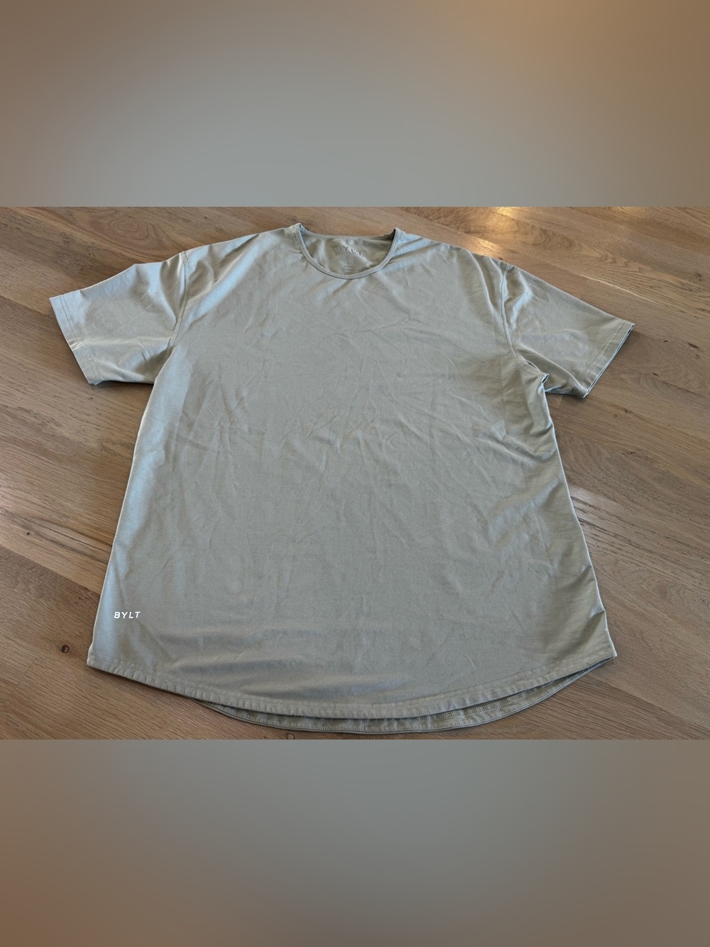 BYLT drop-cut performance T-shirt tan size XXL